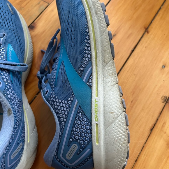 ☀️3/$25 Brooks Ghost 14 Running Shoes Blue/Ocean/Oyster US Women 7.5 - Picture 3 of 12